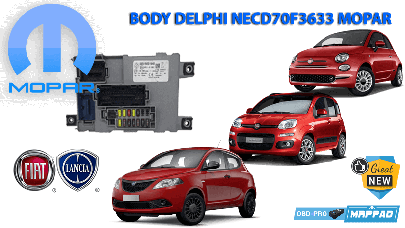MRPPad v 3.16 BODY COMPUTER DELPHI 70F3633 FIAT 500 Restyling/Panda Restyling/Lancia Ypsilon 2015-->