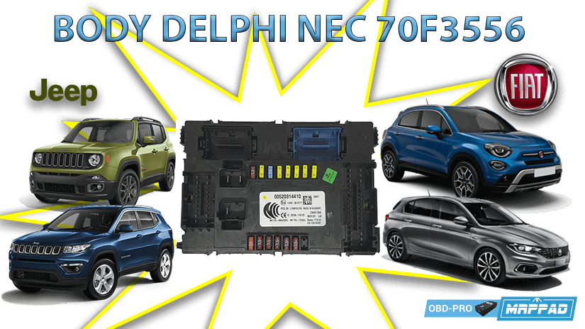 MRPPad v 3.14 BODY COMPUTER DELPHI 70F3556 FIAT 500X/TIPO JEEP RENEGADE/COMPASS