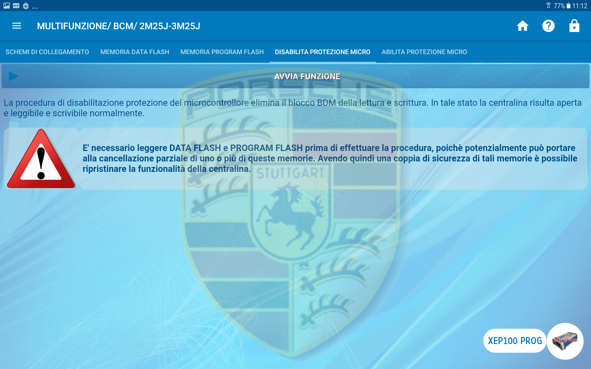 Procedura manuale di disabilitazione BDM Procedura manuale di disabilitazione BDM